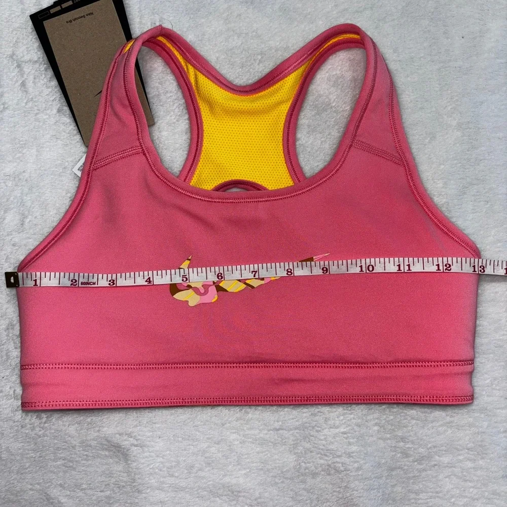 Nike Girls Reversible Sports Bra Pink/Yellow